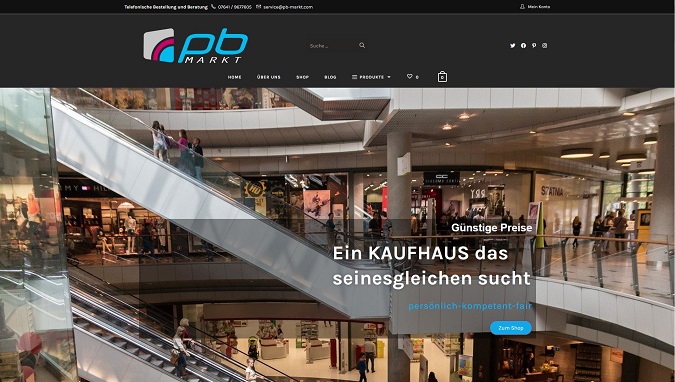Komplett schlüsselfertiger Onlineshop (Beispiel 5)